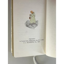 vecchio LIBRO di PREGHIERE ILLUSTRATO per BAMBINI tascabile religioso anni 70