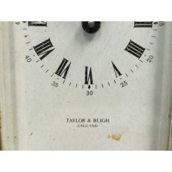 ANTICO OROLOGIO OFFICIER Taylor & Bligh PENDULETTE TAVOLO Travel Clock ENGLAND
