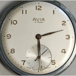 ANTICO OROLOGIO TASCA Avia SHR 4152 epoca 900 Old Pocket Watch MONTRE de POCHE