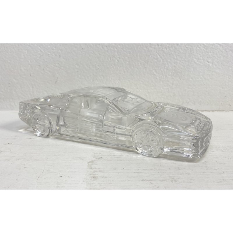 SCULTURA VETRO FERRARI TESTAROSSA MODELLINO GLASS VINTAGE GERMANIA