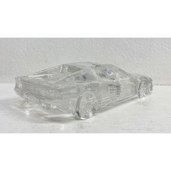 SCULTURA VETRO FERRARI TESTAROSSA MODELLINO GLASS VINTAGE GERMANIA