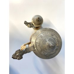 COPPIA BOCCALE BIRRA CERAMICA VINTAGE LIDED BEER STAIN Reinhold Markelbach '70