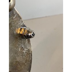 SET SERVIZIO per 4 UOVA ALLA COQUE BREAKFAST EGGS HOLDER METALLO ARGENTATO UK