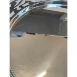 VASSOIO ALESSI ETHNO DESIGN ACCIAIO INOX GIROTONDO ø 40 cm VINTAGE TRAY PIATTO