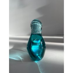 COPPIA UCCELLINI VETRO DI MURANO BIRDS GLASS VINTAGE ANNI 70 PURPLE SKY BLUE h11