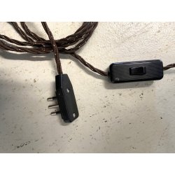 LAMPADA A PETROLIO ELETTRIFICATA VETRO OPALINO DECORO PAESAGGIO MAPPAMONDO 58 cm