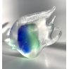 ANTICO PESCE VETRO DI MURANO FIRMATO LA MURRINA VINTAGE ANNI 60 h 17 CM ITALIA