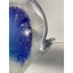 ANTICO PESCE VETRO DI MURANO FIRMATO LA MURRINA VINTAGE ANNI 60 h 17 CM ITALIA