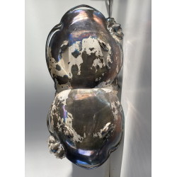 CESTINO VASSOIO Art Nouveau METALLO ARGENTATO Juventa Prima Metal PRIMO '900