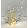 PESCE VETRO DI MURANO FISH GLASS VINTAGE ANNI 70 FOGLIA ORO h 16 CM ITALIA