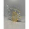 PESCE VETRO DI MURANO FISH GLASS VINTAGE ANNI 70 FOGLIA ORO h 16 CM ITALIA