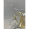 PESCE VETRO DI MURANO FISH GLASS VINTAGE ANNI 70 FOGLIA ORO h 16 CM ITALIA