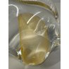 PESCE VETRO DI MURANO FISH GLASS VINTAGE ANNI 70 FOGLIA ORO h 16 CM ITALIA