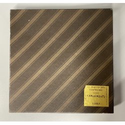 PIATTO DECORATIVO CERAMICA Carlo Monti  PAESAGGIO XX Fiera LAGO MAGGIORE '82 ø24