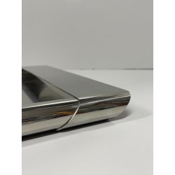 VASSOIO ALESSI TIFFANY DESIGN ACCIAIO INOX GIROTONDO VINTAGE TRAY PIATTO COPPOLA