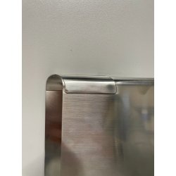 VASSOIO ALESSI TIFFANY DESIGN ACCIAIO INOX GIROTONDO VINTAGE TRAY PIATTO COPPOLA