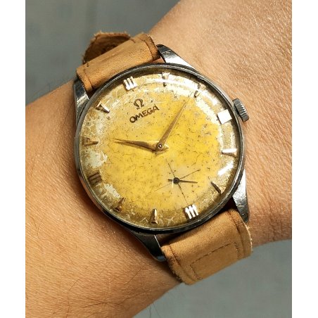 ANTICO OROLOGIO POLSO Omega 2890-3 OVERSIZE anni 50 cal. 267 Old Wrist Watch