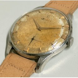 ANTICO OROLOGIO POLSO Omega 2890-3 OVERSIZE anni 50 cal. 267 Old Wrist Watch