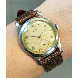ANTICO OROLOGIO POLSO Zenith ANNI 50 meccanico CAL. 126-6 Old Wrist Watch MONTRE