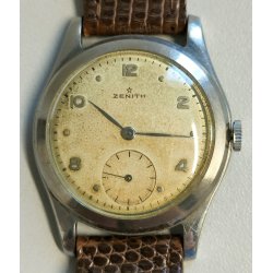 ANTICO OROLOGIO POLSO Zenith ANNI 50 meccanico CAL. 126-6 Old Wrist Watch MONTRE