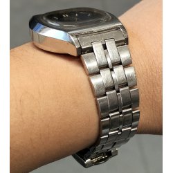 OROLOGIO POLSO Seiko Automatic 7009-5010 anni 70 Vintage Wrist Watch BLU DIAL