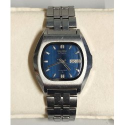 OROLOGIO POLSO Seiko Automatic 7009-5010 anni 70 Vintage Wrist Watch BLU DIAL
