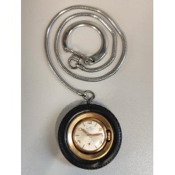 OROLOGIO RUOTINO TASCA Wuhrer anni 70 PORTACHIAVI RUOTA  Vintage Pocket Watch