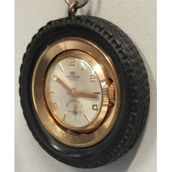 OROLOGIO RUOTINO TASCA Wuhrer anni 70 PORTACHIAVI RUOTA  Vintage Pocket Watch
