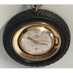 OROLOGIO RUOTINO TASCA Wuhrer anni 70 PORTACHIAVI RUOTA  Vintage Pocket Watch