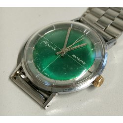 OROLOGIO POLSO Candino Elegance GREEN DIAL anni 60 Vintage Wrist Watch MONTRE