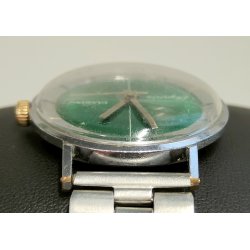 OROLOGIO POLSO Candino Elegance GREEN DIAL anni 60 Vintage Wrist Watch MONTRE