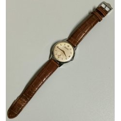 Eberhard & Co OROLOGIO POLSO cal. 1120 meccanico ANNI 60 Old Wrist Watch MONTRE