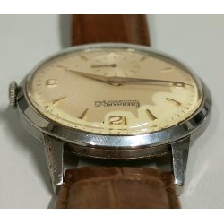 Eberhard & Co OROLOGIO POLSO cal. 1120 meccanico ANNI 60 Old Wrist Watch MONTRE