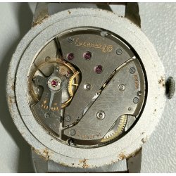 Eberhard & Co OROLOGIO POLSO cal. 1120 meccanico ANNI 60 Old Wrist Watch MONTRE