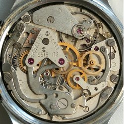 Poljot Chronograph OROLOGIO POLSO cal. 3133 meccanico ANNI 60 Wrist Watch MONTRE