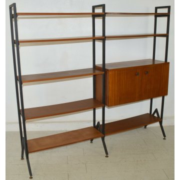 GRANDE LIBRERIA MODULARE vintage DESIGN made in ITALY anni 60 ETAGERE FORNITURE
