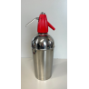 ANTICA BOTTIGLIA SELTZ CIMA 18/8 ANNI 70 ACCAIO ROSSA SIFONE VINTAGE SODA 629671
