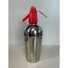 ANTICA BOTTIGLIA SELTZ CIMA 18/8 ANNI 70 ACCAIO ROSSA SIFONE VINTAGE SODA 629671