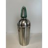 ANTICA BOTTIGLIA SELTZ CIMA 18/8 ANNI 70 ACCAIO VERDE SIFONE VINTAGE SODA 629671