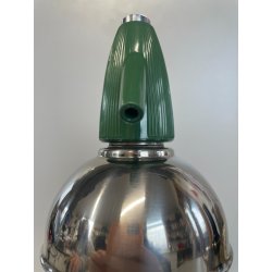 ANTICA BOTTIGLIA SELTZ CIMA 18/8 ANNI 70 ACCAIO VERDE SIFONE VINTAGE SODA 629671