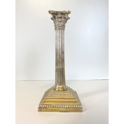 CANDELIERE COLONNA CAPITELLO CORINZIO ARGENTATO Mappin Brothers NEOCLASSICO '900