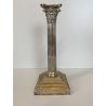 CANDELIERE COLONNA CAPITELLO CORINZIO ARGENTATO Mappin Brothers NEOCLASSICO '900