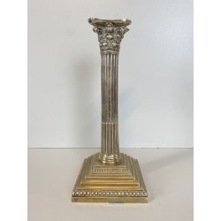 CANDELIERE COLONNA CAPITELLO CORINZIO ARGENTATO Mappin Brothers NEOCLASSICO '900