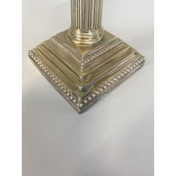 CANDELIERE COLONNA CAPITELLO CORINZIO ARGENTATO Mappin Brothers NEOCLASSICO '900
