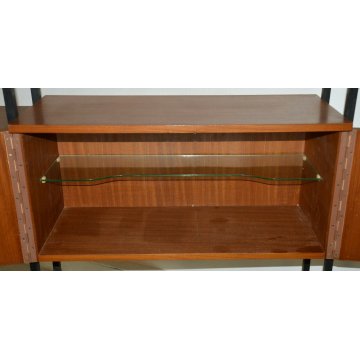 GRANDE LIBRERIA MODULARE vintage DESIGN made in ITALY anni 60 ETAGERE FORNITURE