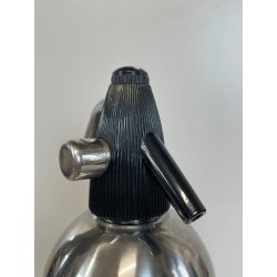 ANTICA BOTTIGLIA SELTZ ANNI 60 ACCAIO SATINATO INOX SIFONE VINTAGE SODA JOLLY