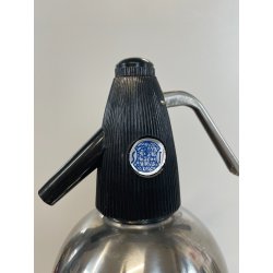 ANTICA BOTTIGLIA SELTZ ANNI 60 ACCAIO SATINATO INOX SIFONE VINTAGE SODA JOLLY