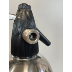 ANTICA BOTTIGLIA SELTZ ANNI 60 ACCAIO SATINATO INOX SIFONE VINTAGE SODA JOLLY