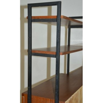 GRANDE LIBRERIA MODULARE vintage DESIGN made in ITALY anni 60 ETAGERE FORNITURE