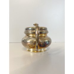 ZUCCHERIERA F.lli Broggi MILANO METALLO ARGENTATO SUGAR BOWL STILE CLASSICO '900